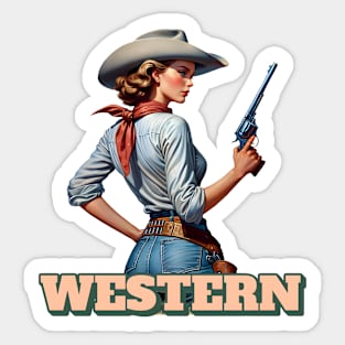 Cowgirl Sticker